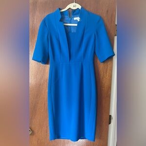 LK Bennett 'Detroit’ Fitted Dress in Blue - ASO Kate Middleton - UK8/US4